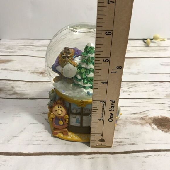 Disney Enesco Beauty And The‎ Beast Snow Globe MINUET NO. 1 Snow Globe Music Box - Picture 2 of 13